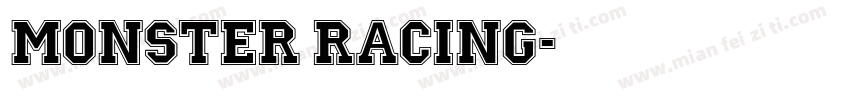 Monster Racing字体转换